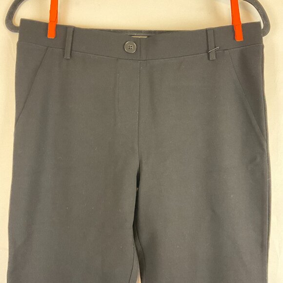 Betabrand Pants M Black Straight Leg Cropped Stretch - Picture 2 of 10